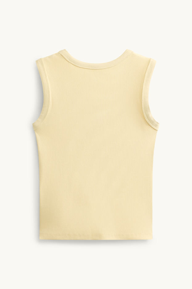 Women - Top - ribbed - yellow