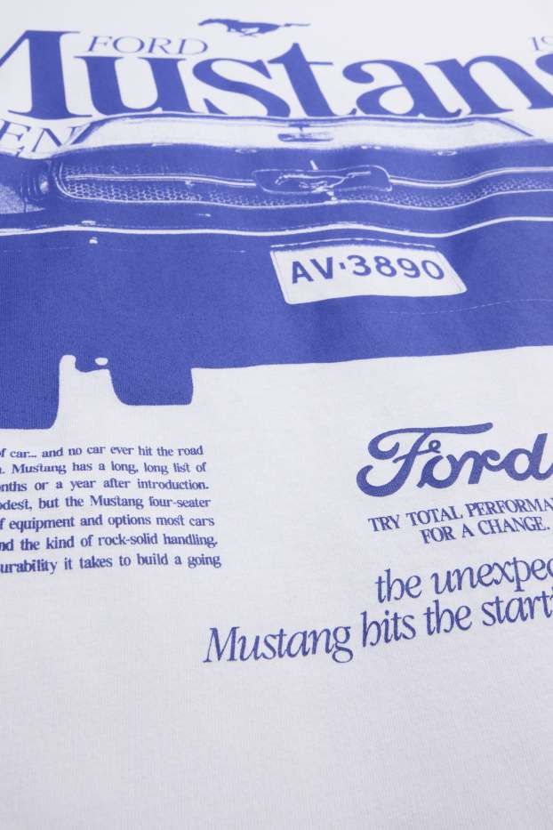 Bărbați - Tricou - relaxed fit - Ford Mustang - alb