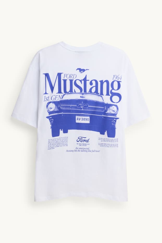 Bărbați - Tricou - relaxed fit - Ford Mustang - alb