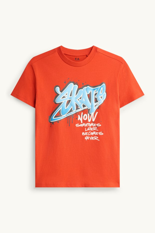 Children Boys - Short sleeve T-shirt - orange