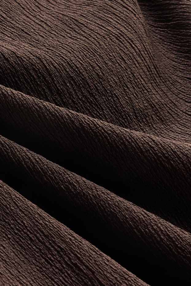 Donna - Vestito con spacco - marrone