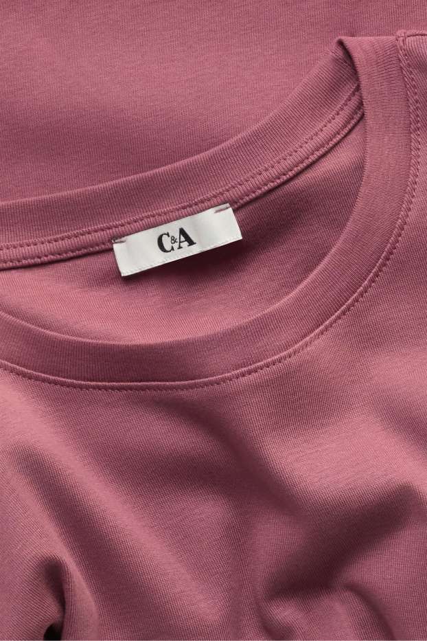 Dames - T-shirt - relaxed fit - paars