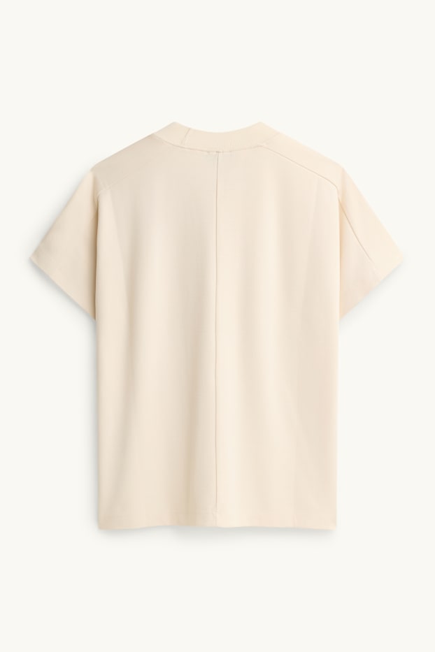 Femmes - T-shirt - regular fit - crème