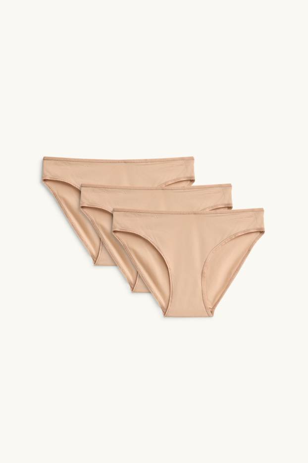Donna - Confezione da 3 - slip - beige chiaro