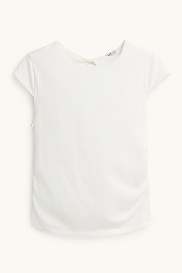 Femmes - T-shirt - slim fit - blanc