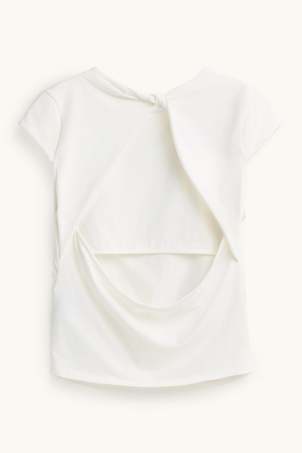 Femmes - T-shirt - slim fit - blanc