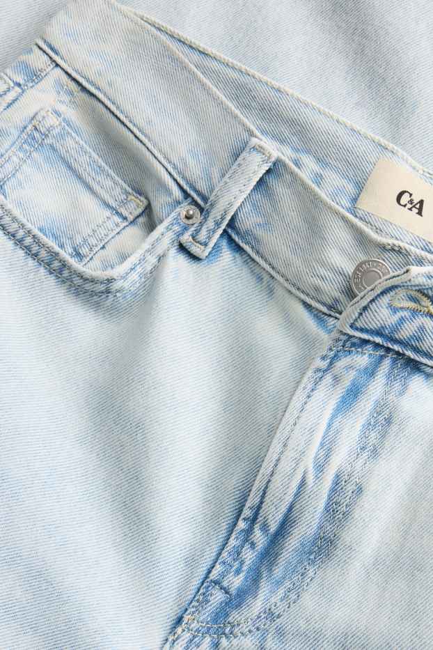 Femmes - Wide leg jean - low waist - bleu clair