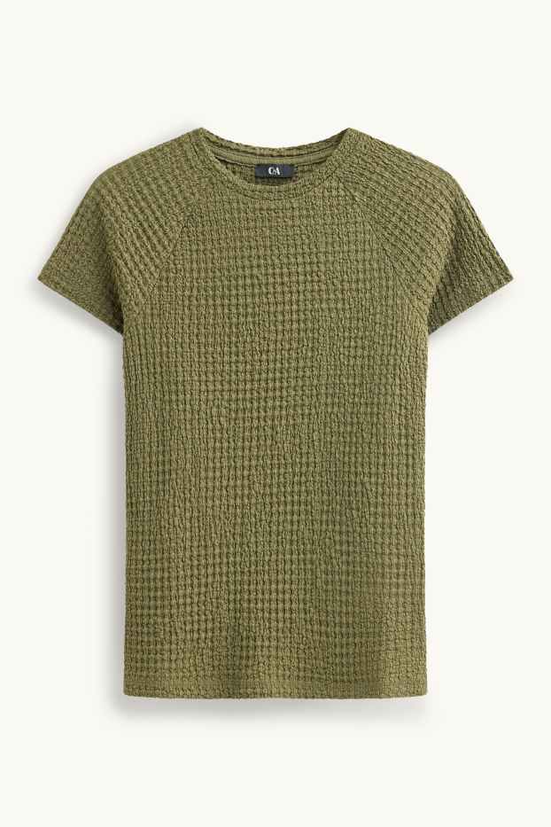 Damen - T-Shirt - Regular Fit - khaki