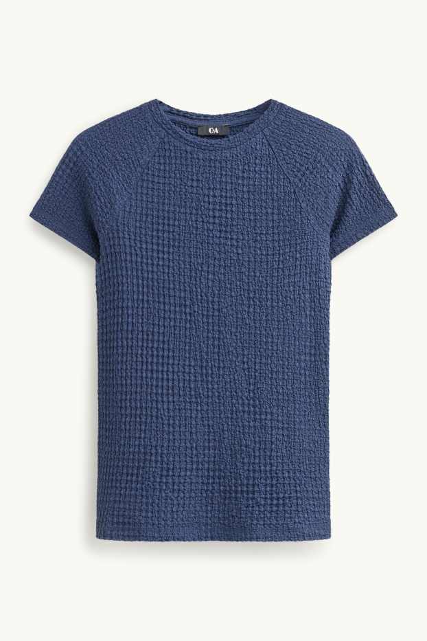 Damen - T-Shirt - Regular Fit - dunkelblau