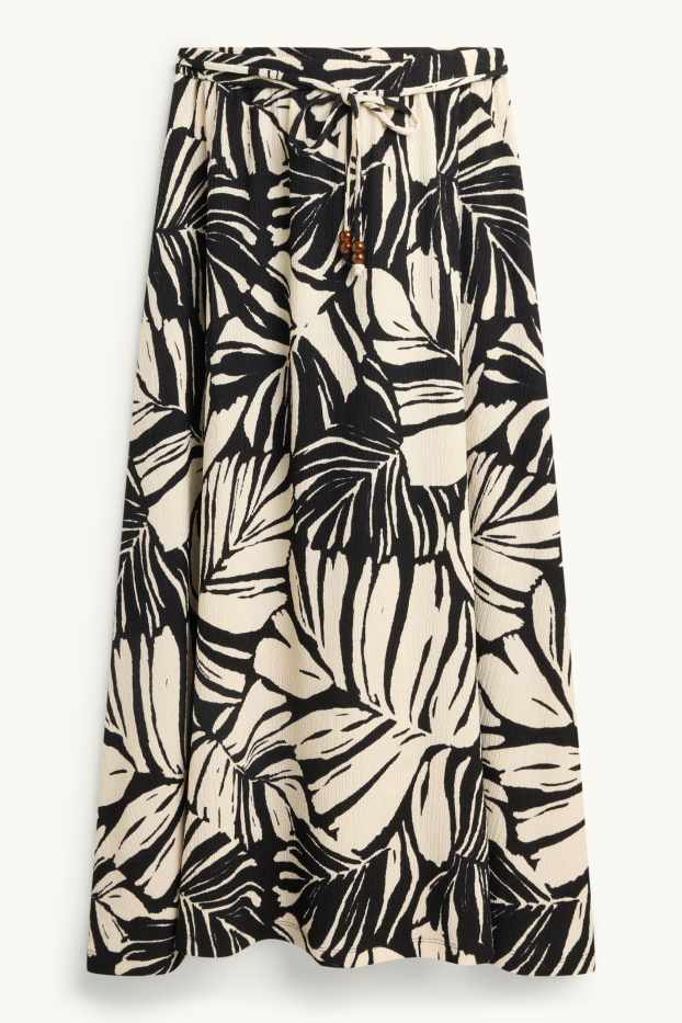 Femmes - Jupe - à motif - blanc / noir