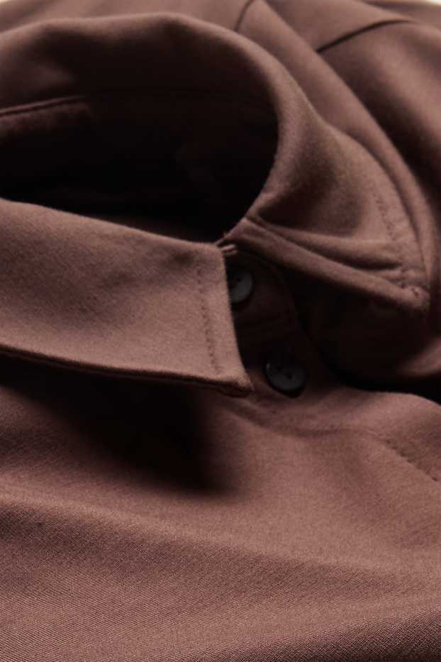 Kobiety - Bluzka koszulowa - brązowy