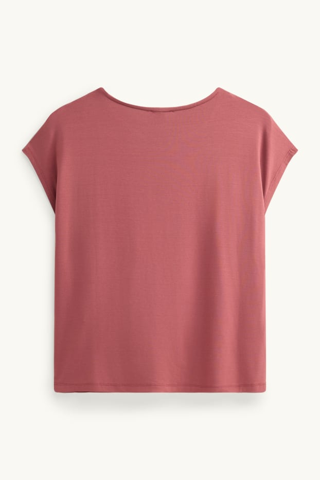 Donna - T-shirt - regular fit - rosso