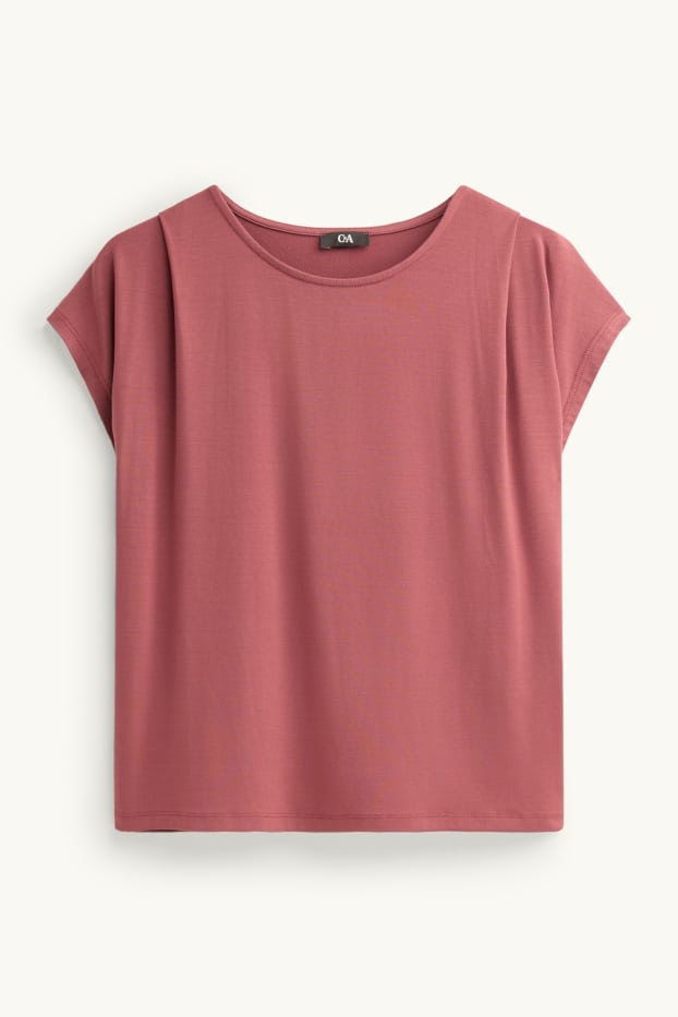 Donna - T-shirt - regular fit - rosso