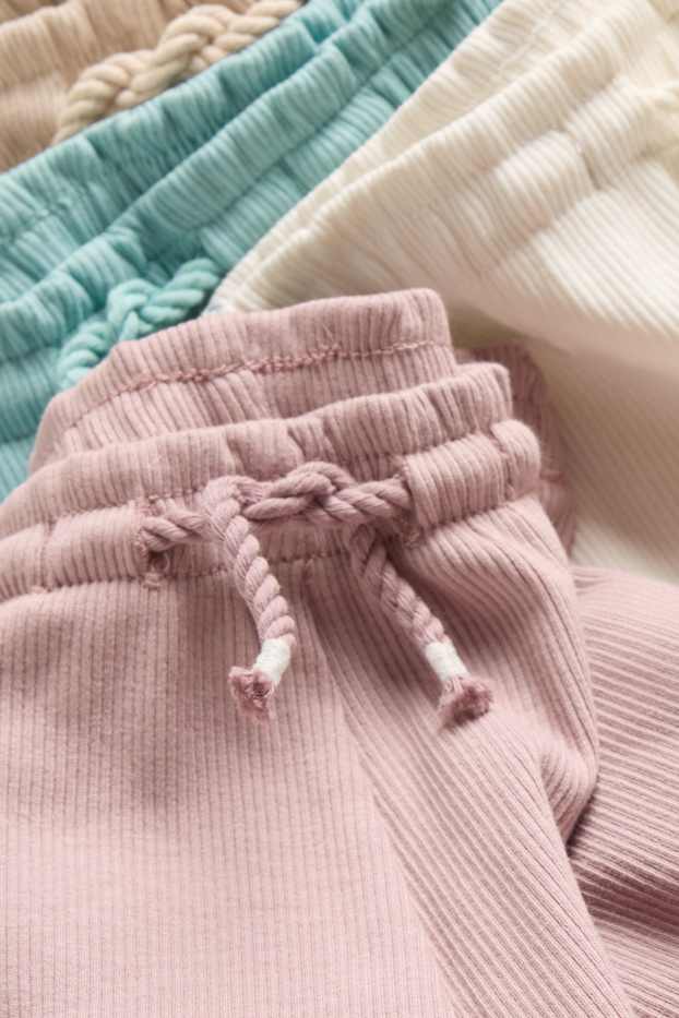 Baby Mädchen - Multipack 4er - Baby-Shorts - gerippt - rosa