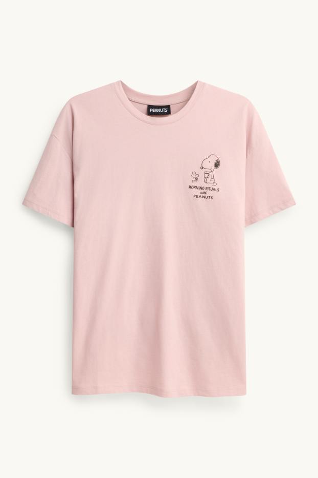 Donna - T-shirt - oversize - Peanuts - rosa