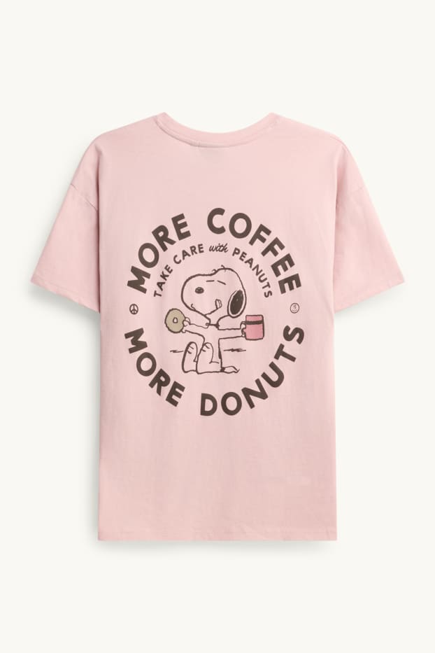 Donna - T-shirt - oversize - Peanuts - rosa