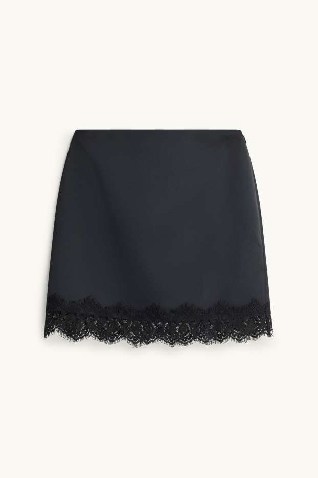 Women - Miniskirt - black