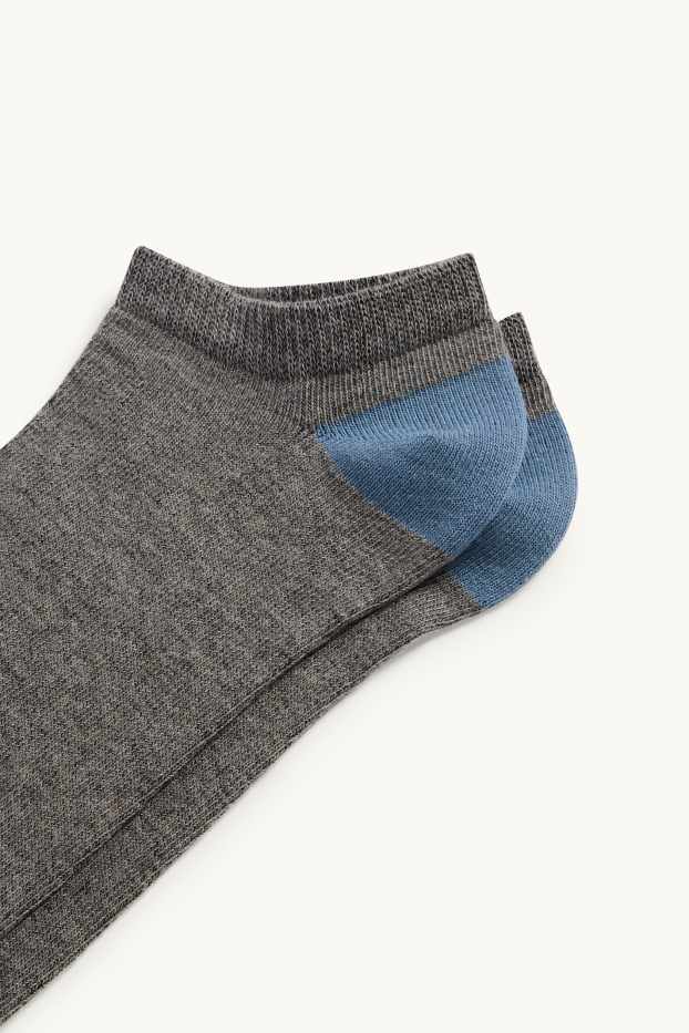 Hommes - Lot de 5 paires - socquettes de sport - gris foncé