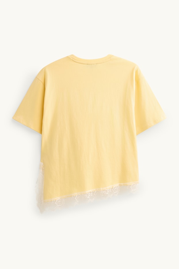 Dámské - Tričko - regular fit - žlutá