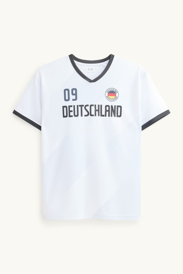 Kinder Jungen - Deutschland - Kurzarmshirt - weiss