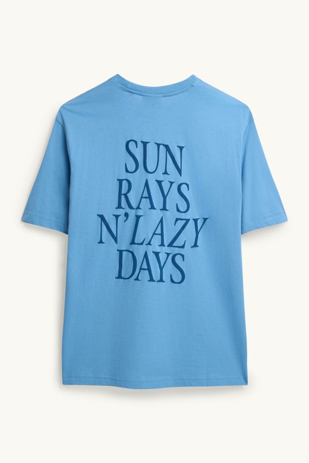 Hommes - T-shirt - regular fit - bleu clair