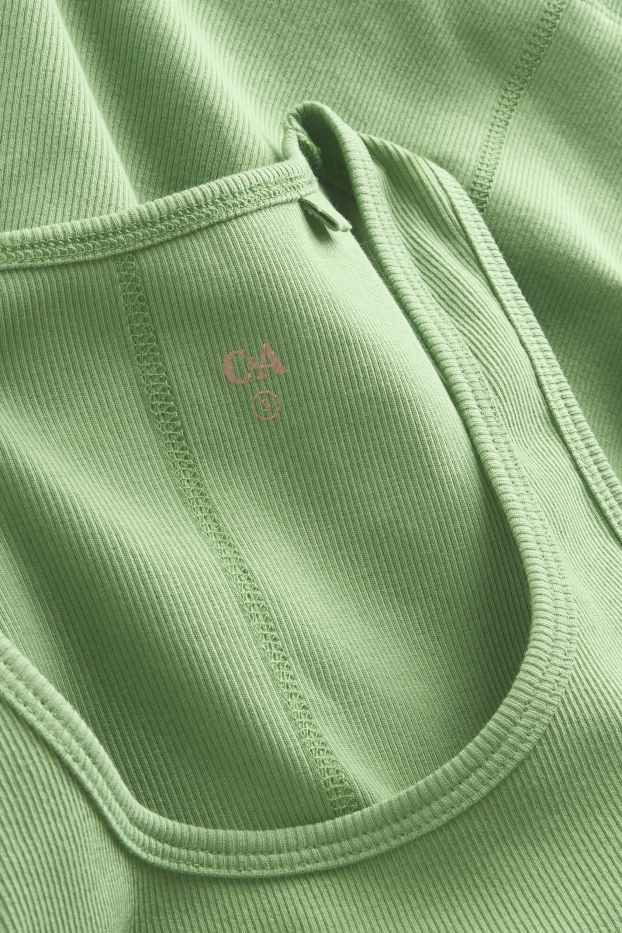 Donna - Top - a coste - verde