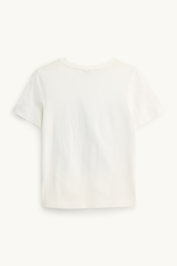 Donna - T-shirt - regular fit - bianco crema