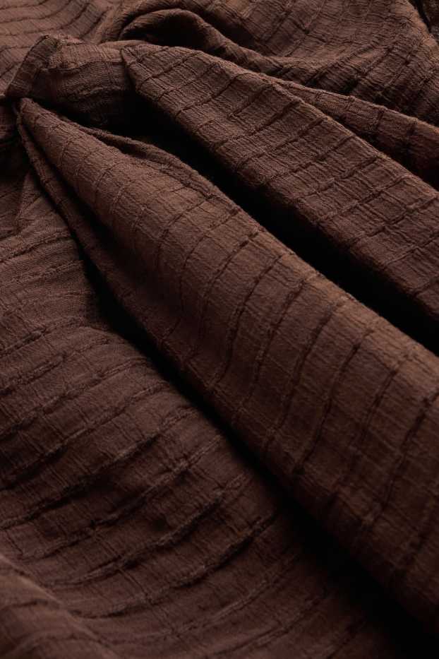 Dames - Pareo - met structuur - bruin