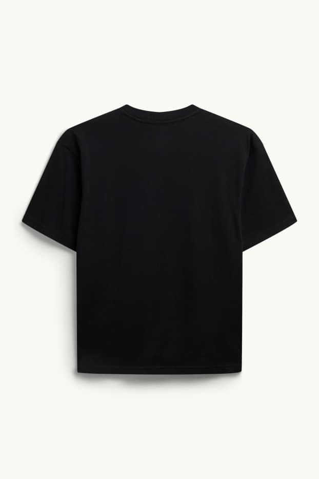 Children Boys - Skate - short sleeve T-shirt - black