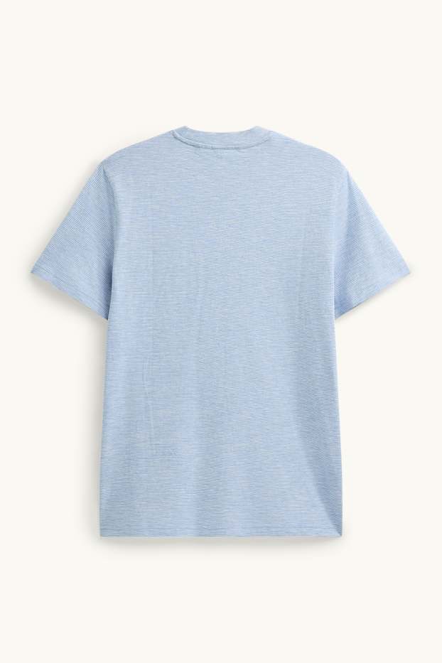 Home - Samarreta de màniga curta - regular fit - de ratlles - blau