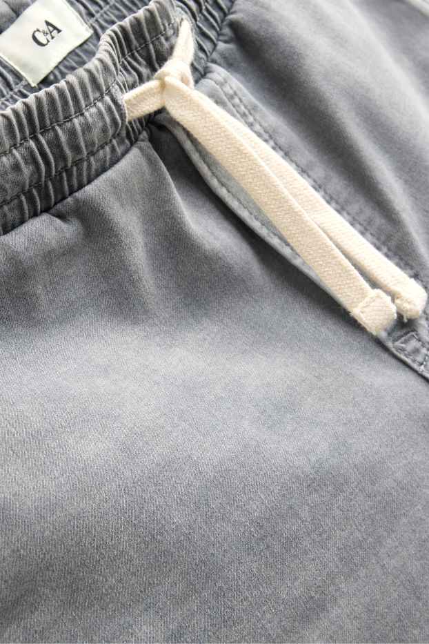 Bărbați - Pantaloni scurți de blugi - denim-gri