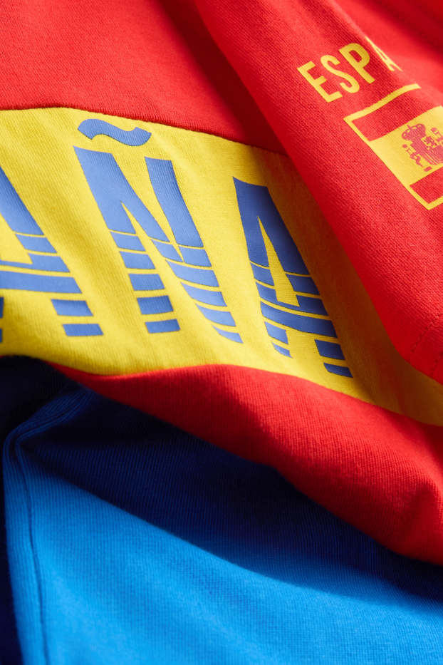 Enfants garçons - Espagne - pyjashort - 2 pièces - rouge / bleu