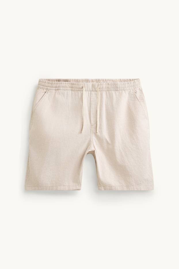 Herren - Shorts - cremefarben