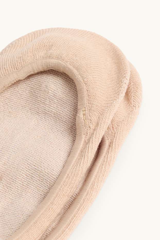 Damen - Multipack 3er - Füßlinge - beige