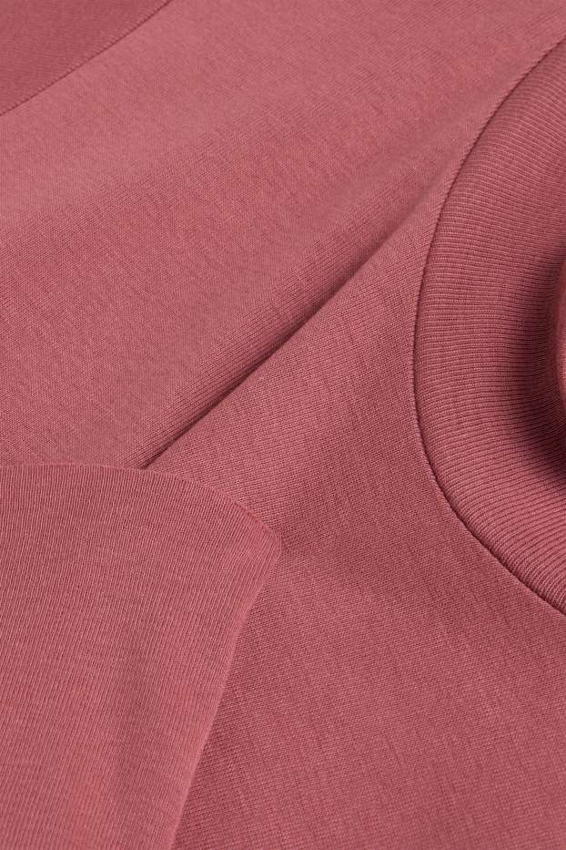 Dames - T-shirt - slim fit - lichtrood