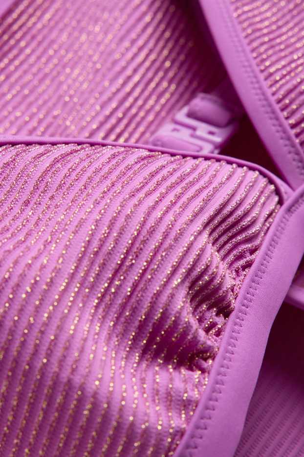 Children Girls - Bikini - shiny - purple