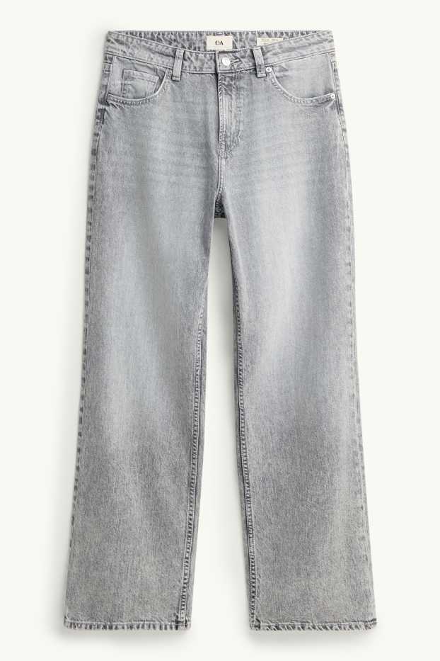 Femmes - Baggy jean - mid waist - jean gris clair