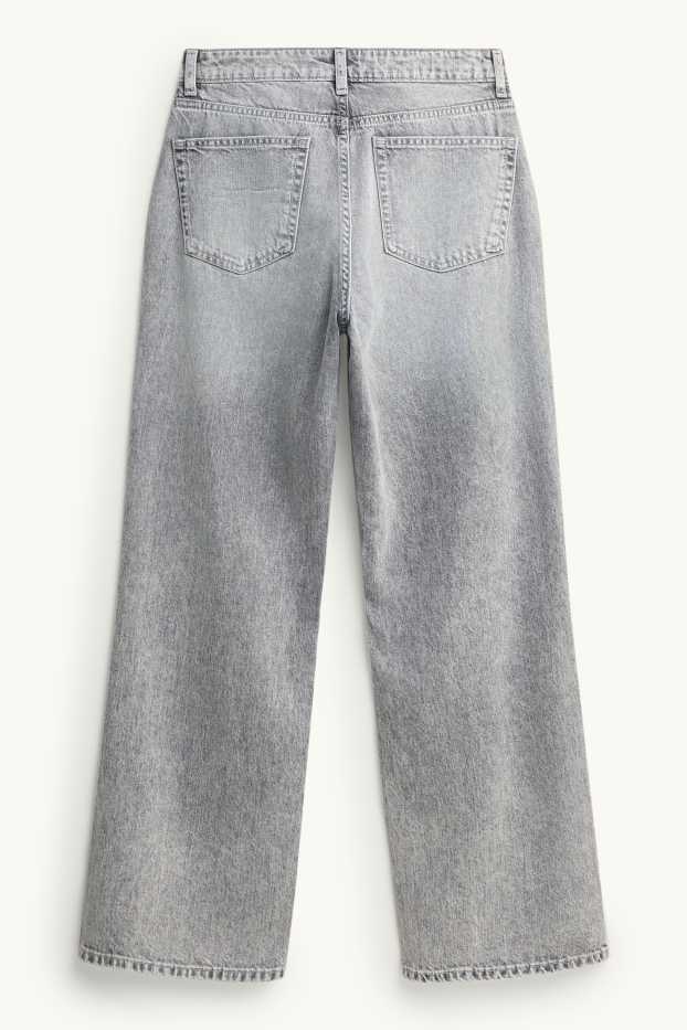 Femmes - Baggy jean - mid waist - jean gris clair