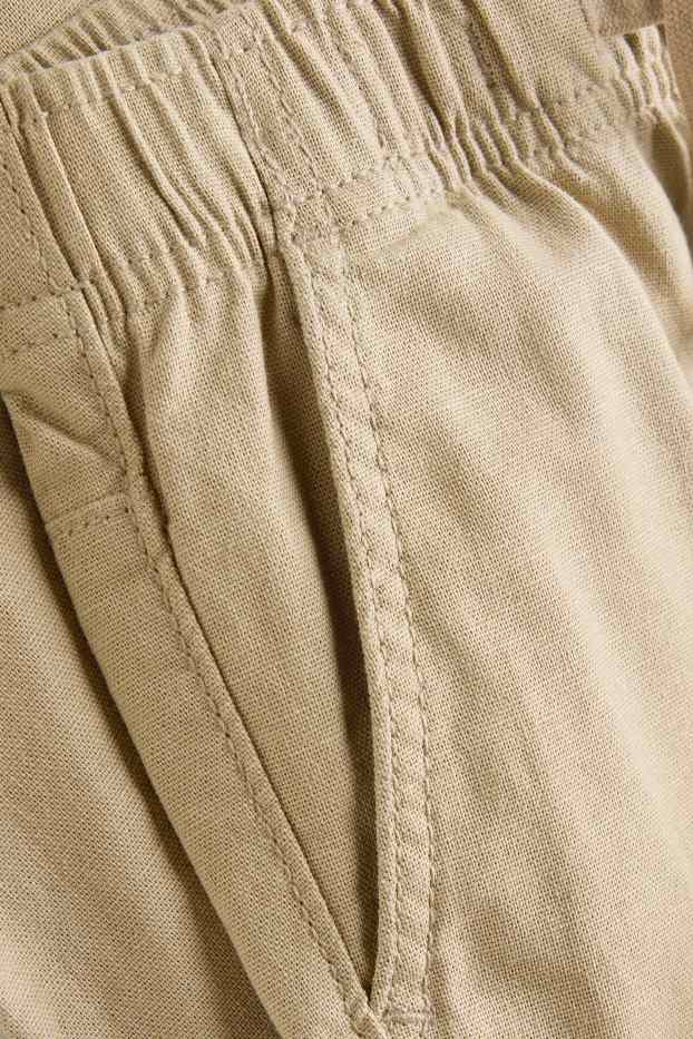 Kinder Buben - Stoffhose - beige