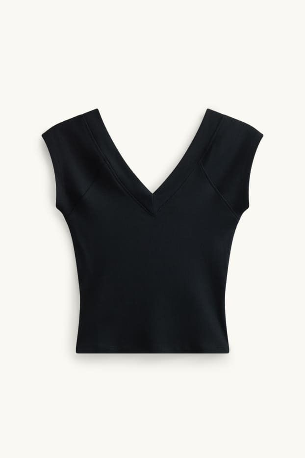 Dames - T-shirt - zwart