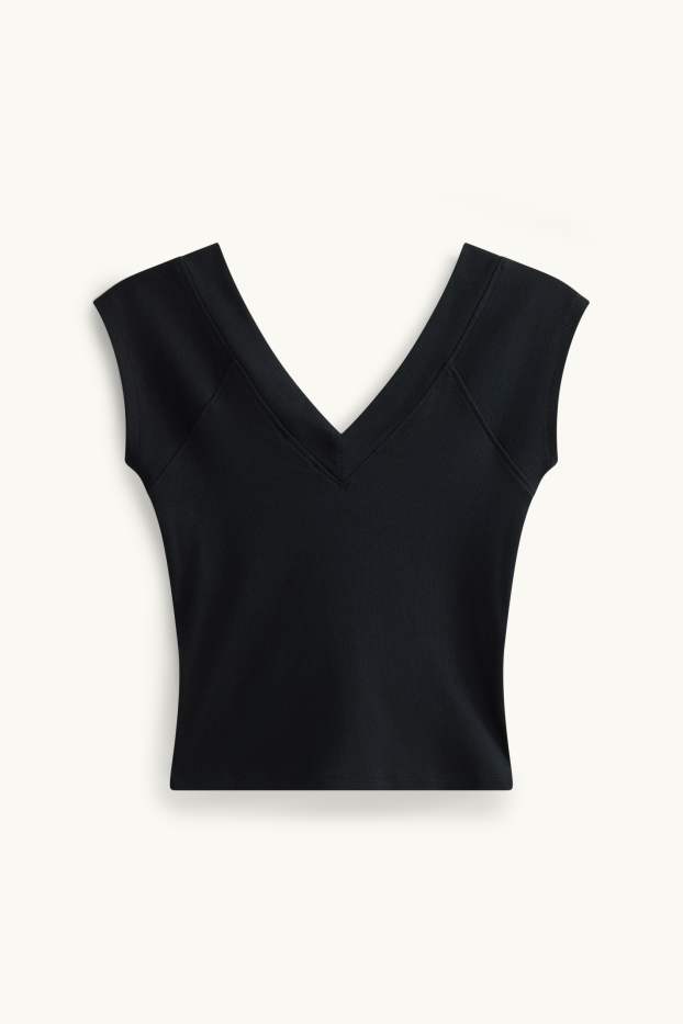 Dames - T-shirt - zwart