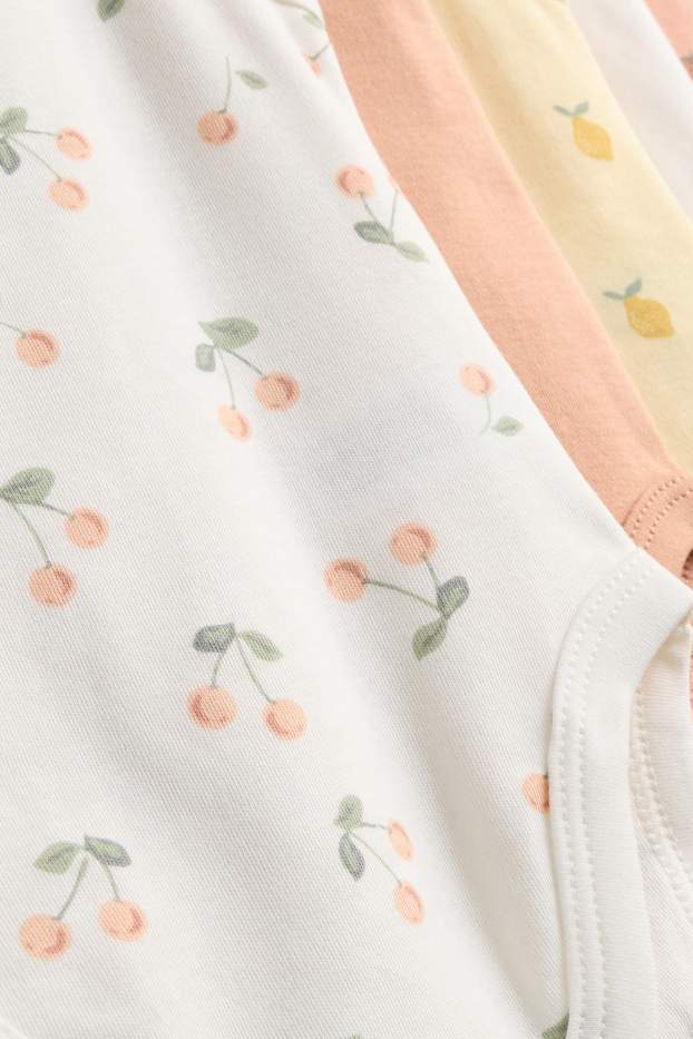 Baby Mädchen - Multipack 5er - Früchte - Baby-Body - hellorange