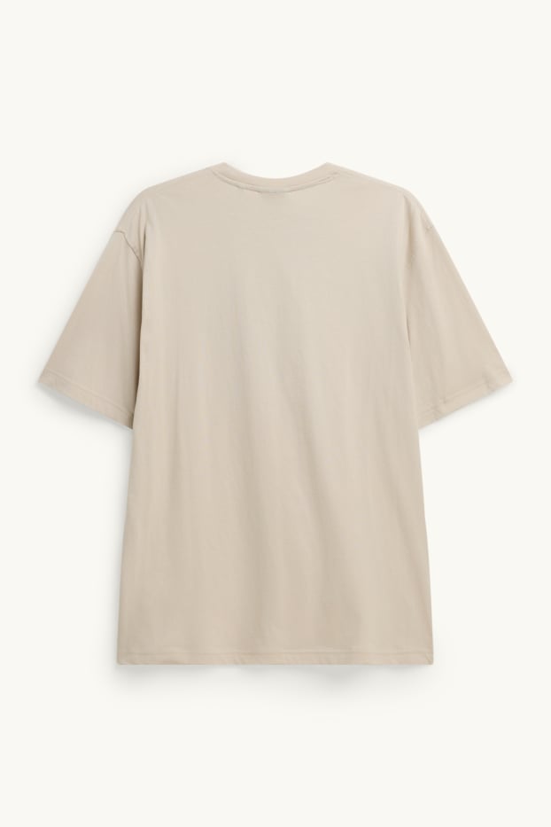 Herren - T-Shirt - Relaxed Fit - beige