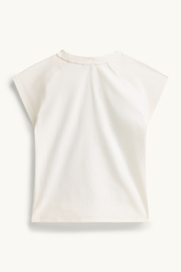 Damen - T-Shirt - Slim Fit - weiß