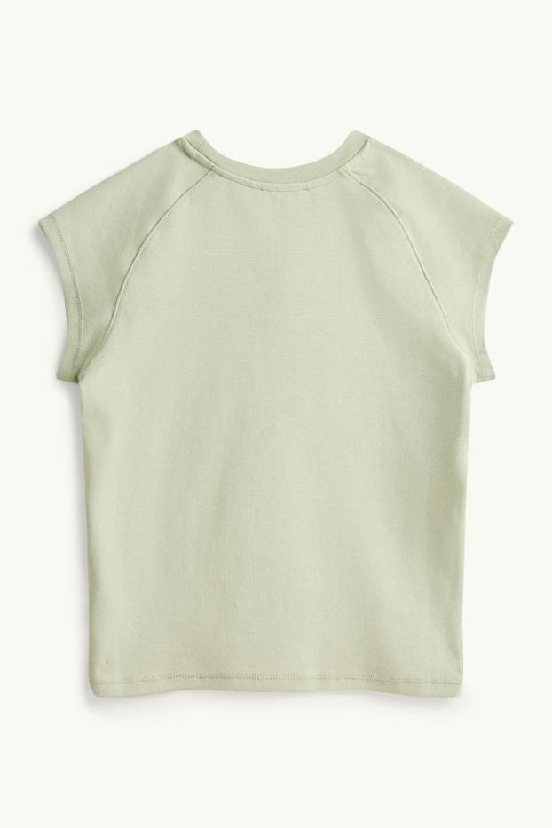 Dames - T-shirt - slim fit - groen