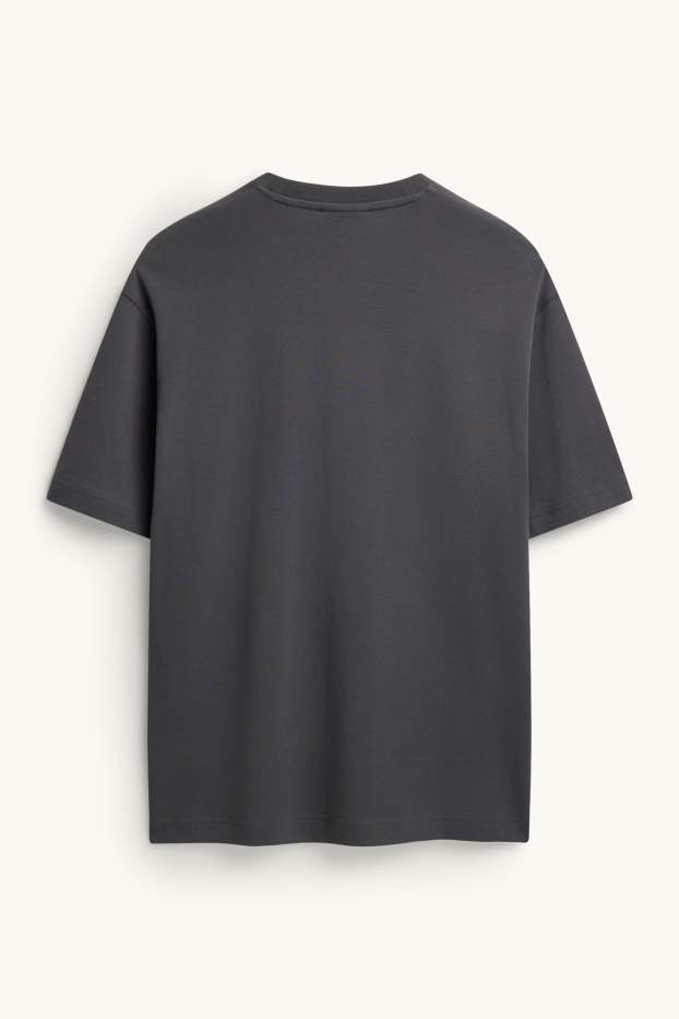 Herren - T-Shirt - Relaxed Fit - schwarz