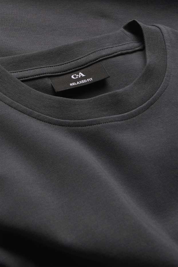 Herren - T-Shirt - Relaxed Fit - schwarz