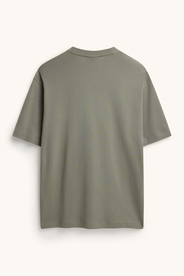 Hommes - T-shirt - relaxed fit - vert