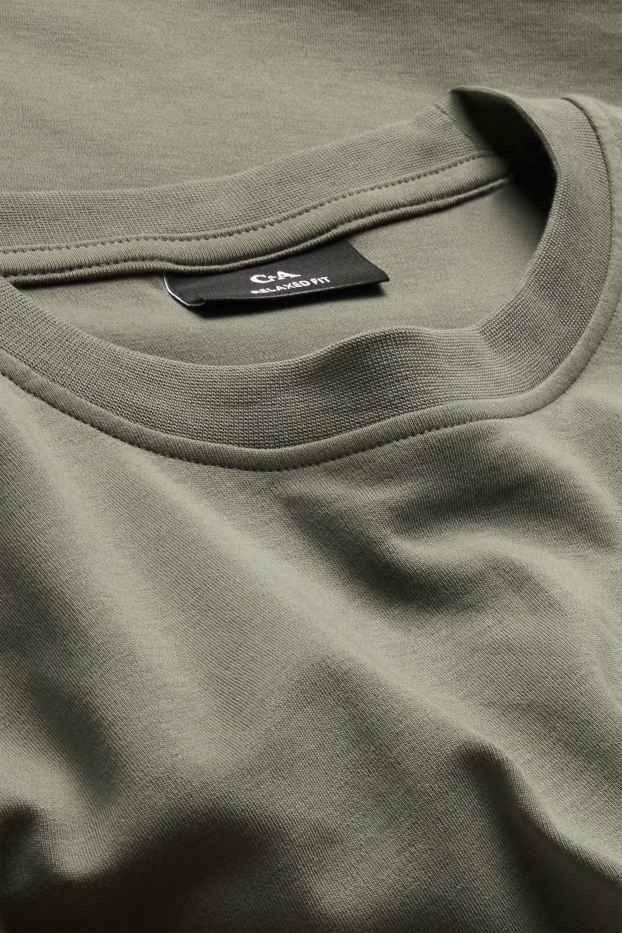 Hommes - T-shirt - relaxed fit - vert