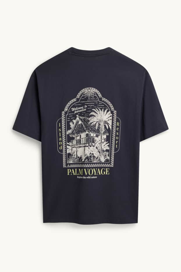 Herren - T-Shirt - Relaxed Fit - dunkelblau